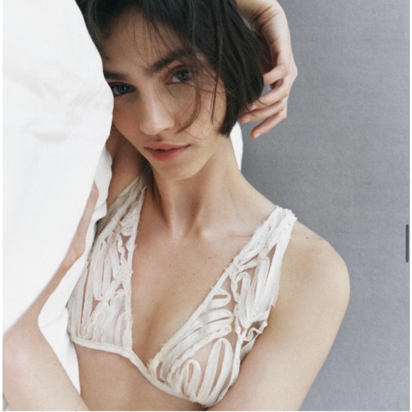 Zara Other - Zara Embroidery Lace Bracelet—- New!